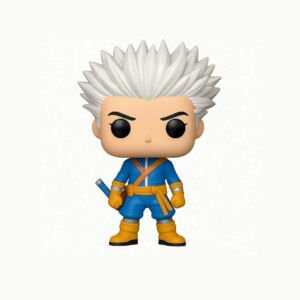 White-haired warrior figure