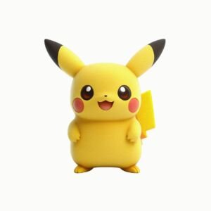 Electric yellow mouse figure